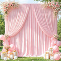 40x10ft Pink Backdrop Curtains for Wedding Parties Wrinkle Free Photo Backdrop Drapes for Photography Birthday