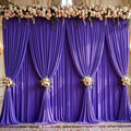 40x10ft Purple Backdrop Curtain Panels for Parties - Wrinkle Free Polyester Photo Curtain Backdrop Wedding Back