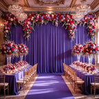40x10ft Purple Backdrop Curtain Panels for Parties - Wrinkle Free Polyester Photo Curtain Backdrop Wedding Back, alternate