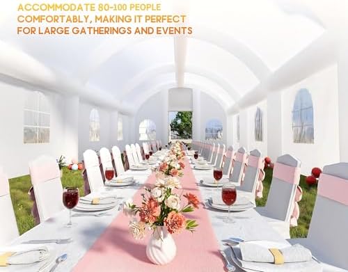40x23x15FT Commercial Inflatable Wedding Tent, 210D Oxford Fabric Portable Heavy Duty Party Tent with 8 Sand, alternate view