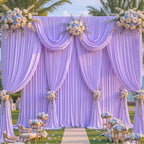 40x8ft Purple Backdrop Curtain for Parties Lavender Wrinkle Free Fabric Backdrop Curtain Wedding Photo Backdrop, alternate