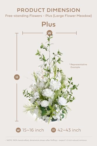 41inch Tall Standing Artificial Flowers 2pcs, Rust & Sepia in Or-rust & Sepia, alternate view 6