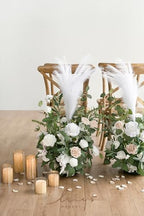 41inch Tall Standing Artificial Flowers 2pcs, White & Sage in 41" tall in Wht-white & Sage, alternate view 4