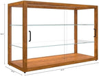 42 in. Horizontal Light Wood Countertop Dry Bakery Display Case, Large Bread, Pastry and Dessert Display with, alternate view