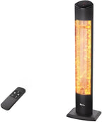 42 Inch Electric Patio Heater, 1500W Remote, 24H Timer