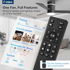 42 Inch RGB Ceiling Fans with Lights, Low Profile, app/Remote, Black in Black, alternate view 3