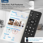 42 Inch RGB Ceiling Fans with Lights, Low Profile, app/Remote, White in White, alternate view 4
