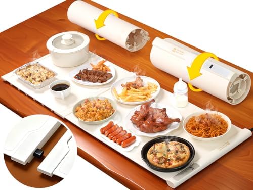 42"x16" Warming Mat for Food Extra Large, Extendable Food Warming Mat, Electric Warming Tray for Buffets Party