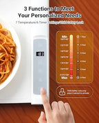 42"x16" Warming Mat for Food Extra Large, Extendable Food Warming Mat, Electric Warming Tray for Buffets Party, alternate
