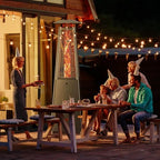 42000 BTU Pyramid Patio Heater, Portable Outdoor Heater with Wheels, alternate view 2