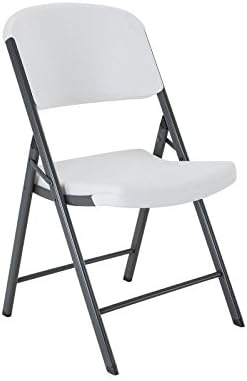 42804 Commercial Grade Folding Chair, 4 Pack, White Granite