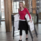 42804 Commercial Grade Folding Chair, 4 Pack, White Granite, alternate view 2
