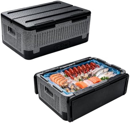 42QT EPP Insulated Catering Hot Box, Top Load Food Pan Carrier, Holds Full and Half Size 8 Inch Deep Pans