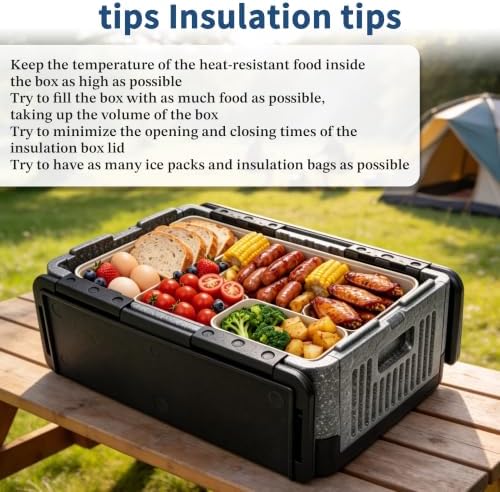 42QT EPP Insulated Catering Hot Box, Top Load Food Pan Carrier, Holds Full and Half Size 8 Inch Deep Pans, alternate view 4