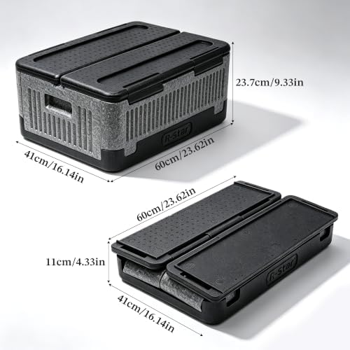 42QT EPP Insulated Catering Hot Box, Top Load Food Pan Carrier, Holds Full and Half Size 8 Inch Deep Pans, alternate view 6