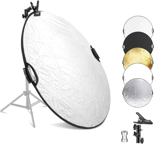 43"/110cm Light Reflector with Clamp & Hand Grips, 5 in 1, RF-110II