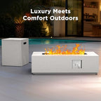 43 Inch Outdoor Propane Fire Pit Table, 50,000 BTU CSA-Certified Gas Fire Pit for Patio, Backyard, Deck &, alternate view 4