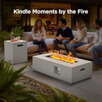 43 Inch Outdoor Propane Fire Pit Table, 50,000 BTU CSA-Certified Gas Fire Pit for Patio, Backyard, Deck &, alternate view 7