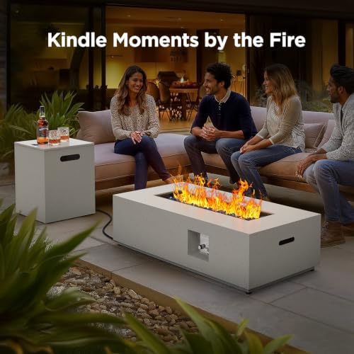 43 Inch Outdoor Propane Fire Pit Table, 50,000 BTU CSA-Certified Gas Fire Pit for Patio, Backyard, Deck &, alternate view 7