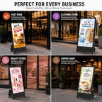 43" Outdoor Digital Signage, 2000nits Portable Digital Signage Display in Black, alternate view 2