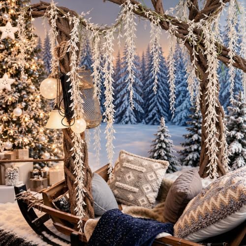 43 Pcs Winter Wonderland Decorations, Artificial Hanging Vines, alternate view 3