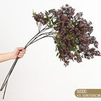 43In Faux Berry Stems, Artificial Nandina Branches Fall Decor, Dark Brown in Dark Brown, alternate view 2
