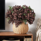 43In Faux Berry Stems, Artificial Nandina Branches Fall Decor, Dark Brown in Dark Brown, alternate view 3