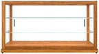 44 in. Horizontal Light Wood Countertop Dry Bakery Display Case, Large Bread, Pastry and Dessert Display with, alternate view