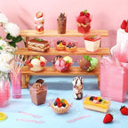 446 Pcs Mini Dessert Cups with Spoons 3, 5, 6 oz Plastic Ice Cream Bowls with Picks, Thank You Stickers Dessert, alternate