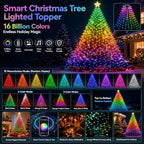 448 LED Smart Color Changing Waterfall Christmas Tree Lights, alternate view 3