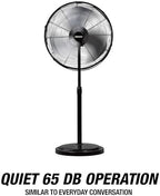 44887 Adjustable 20 Inch Oscillating Pedestal Fan 3,320 CFM, alternate view 7