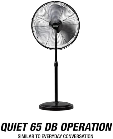44887 Adjustable 20 Inch Oscillating Pedestal Fan 3,320 CFM, alternate view 7