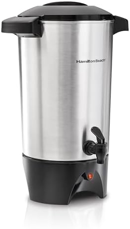 45 Cup Coffee Urn and Hot Beverage Dispenser, Silver in Silver