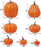 46 Pcs Artificial Pumpkins Fall Decorations, Orange, alternate view 3