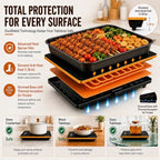 47"×12" Food Warmers for Parties Buffet, Linkable Warming Trays for Buffets in Blackgold, alternate view 5