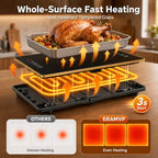 47"×16" Extra Large Food Warmers for Parties Buffet, alternate view 3