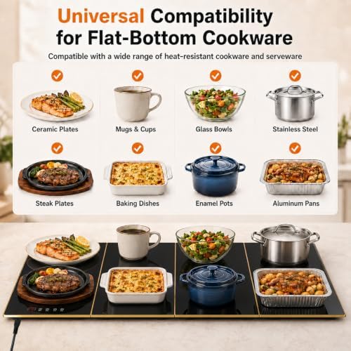 47"×16" Extra Large Food Warmers for Parties Buffet, alternate view 6
