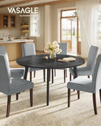 47.2-Inch Round Dining Table for 4-6 People, alternate view 3
