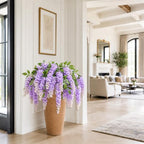 47in Artificial Wisteria Hanging Flower 4PCS Silk Purple Wisteria, alternate view 5