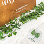 48 Pack 7 Feet Artificial Ivy Garlands, Fake Vines Greenery Hanging Plants Green Leaves Backdrop for Room, alternate view 4