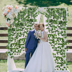 48 Pack 7 Feet Artificial Ivy Garlands, Fake Vines Greenery Hanging Plants Green Leaves Backdrop for Room, alternate view 6