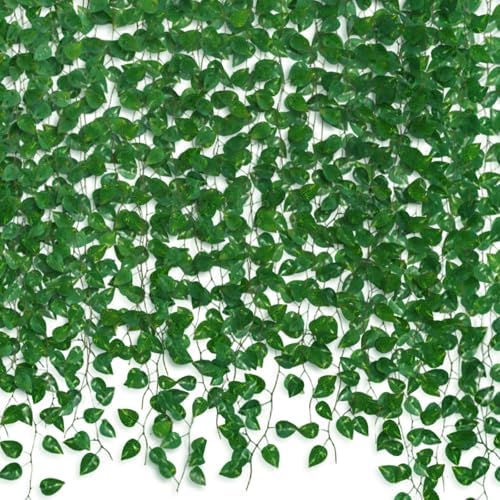 48 Pack Fake Plants Artificial Vines for Room Decor, Faux Ivy Greenery Garland for Home Teen Girls Bedroom