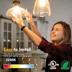 48 Pack S14 LED Outdoor String Light Bulbs, Warm White, E26 Base in Warm White, alternate view 2