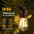 48 Pack S14 LED Outdoor String Light Bulbs, Warm White, E26 Base in Warm White, alternate view 6