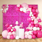 48 PCS Fuchsia Shimmer Wall Backdrop, Square Sequin Photo Backdrops Panel, Glitter Wall Background for, alternate view 6