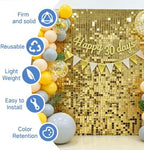 48 Pcs Light Gold Shimmer Wall Backdrop,6x8 FT for Party in 6x8 FT, alternate view 2