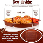 48 Pcs Plastic Football Serving Trays for Party, Food, Snack in about 13.4 x 8.5 inches, and about 1.5 inches, alternate view