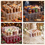 48 Pcs Push Cake Pop Containers and 2 Pcs 20 Hole Cake Pop Stand in Transparent, alternate view 3