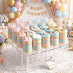 48 Pcs Push Cake Pop Containers and 2 Pcs 20 Hole Cake Pop Stand in Transparent, alternate view 4