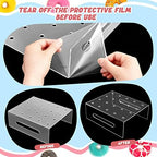 48 Pcs Push Cake Pop Containers and 2 Pcs 20 Hole Cake Pop Stand in Transparent, alternate view 6